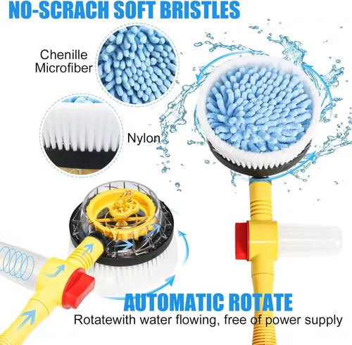 ✨🌀🚗 Cepillo Giratorio LimpiaFácil para Autos 🧽💦