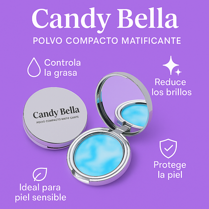 ✨ 🌸Candy Bella – Polvo compacto matificante 🌸✨