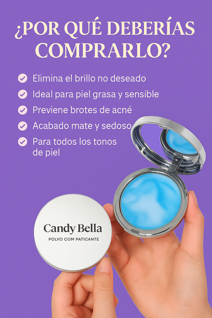✨ 🌸Candy Bella – Polvo compacto matificante 🌸✨