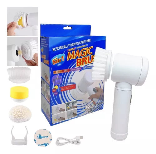 ⚡🧽Cepillo de Limpieza Eléctrico Giratorio 5 en 1🔋🌀