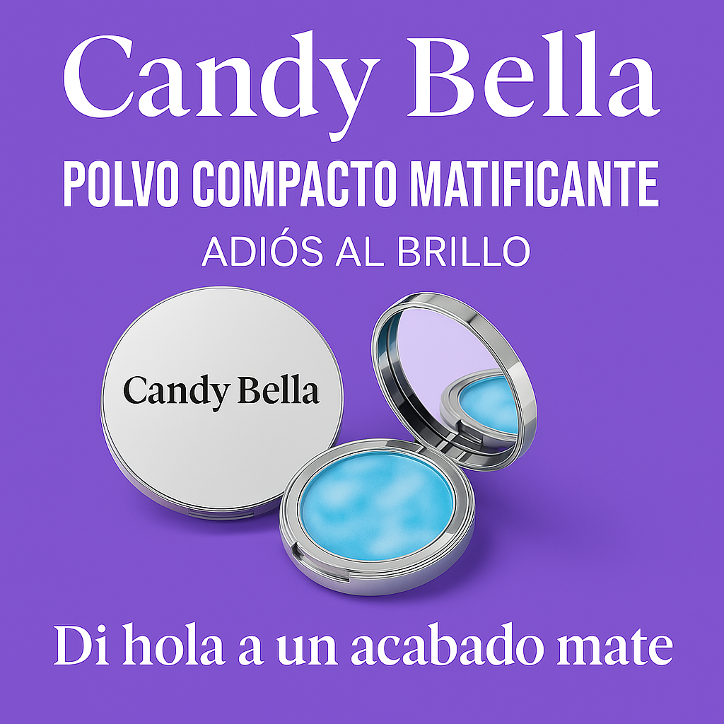 ✨ 🌸Candy Bella – Polvo compacto matificante 🌸✨
