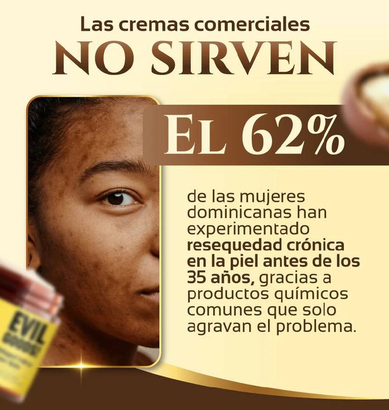 EVIL GOODS 🍯(ENVASE DE VIDRIO · TAPA DE CRISTAL) rejuvenece e hidrata "ORIGINAL CON SEBO DE RES 100 %